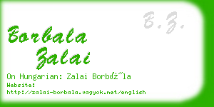 borbala zalai business card